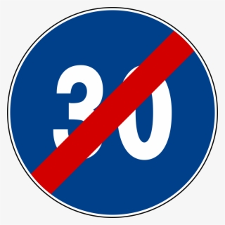 Open - German Minimum Speed Limit Sign #5893781