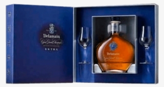 Extra Cognac Grande Champagne Delamain 2 Glasses Gift - Delamain Extra Cognac In Presentation Box #5894762