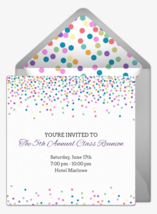 Reunion Dots Light Online Invitation - Punchbowl.com #5895060