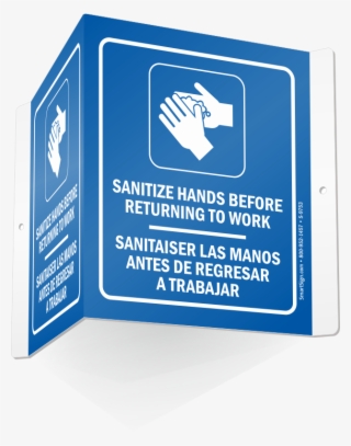 Zoom, Price, Buy - Mydoorsign Sanitize Hands Here With Down Arrow Symbol #5895665
