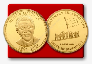 2012 Gold Proof Mandela Unity In Diversity Medallion - Coin #5897106