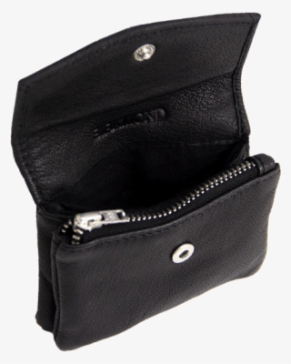 Smart Lille Pung I Læder, Sort - Lille Pung Til Kort #5899069