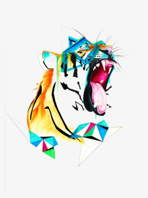 #abstract And #animal #art #tiger #cat #catsofinstagram - Abstract Tiger Drawings #590394