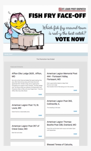 Stlpd Fish Fry Face Off Ballot - Ballot #590417