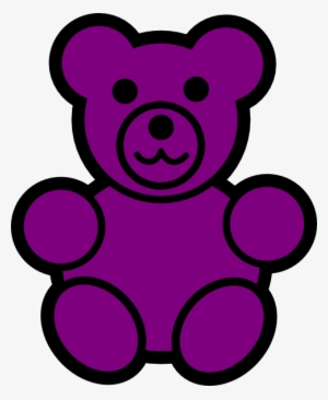 Purple Bear Clip Art - Gummy Bear Clip Art #590627