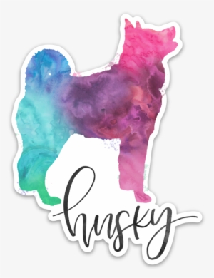 Husky Die Cut Sticker - Die Cutting #590917