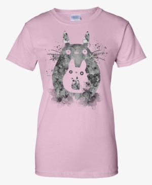 My Neighbour Watercolor And Splatter Totoro T Shirt #591092
