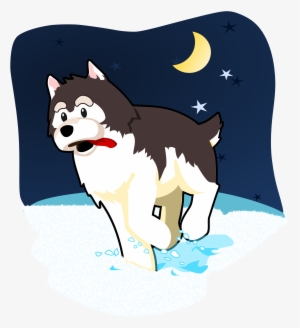 This Free Icons Png Design Of Husky Playing In The #591243