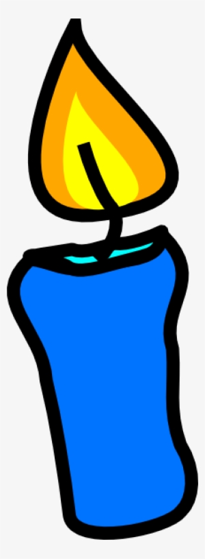 A Blue Color Candle Clipart - Candle Clipart No Background #591342