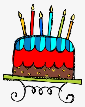 Birthday Cake Clip Art Free Clipart Images - Birthday Cake With 6 Candles #591611