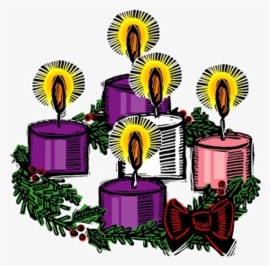 Advent Wreath Week - Happy First Week Of Advent - Free Transparent PNG ...