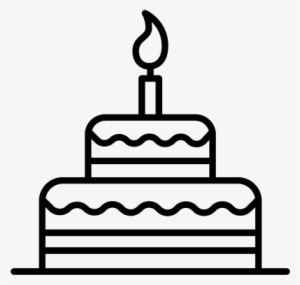 Birthday Cake With Candle Vector - Birthday Cake #591667