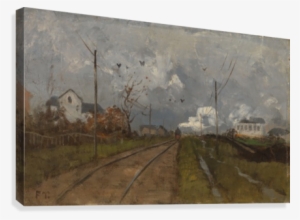 The Train Is Arriving Canvas Print #592243