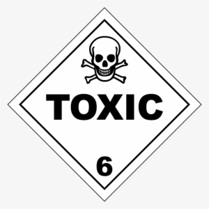 Toxic Class 6 Placard - Poison And Infectious Substances #592439