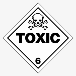 Hazmat Class 6 Toxic - Toxic Placard #592485