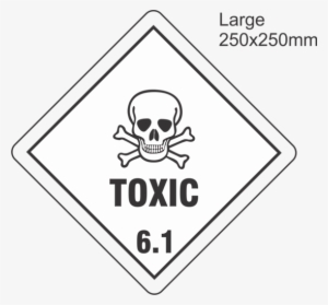 Toxic 6 Large Vinyl Single Labels - 6.1 Toxic Labels #593044