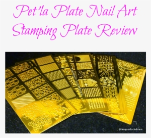 Petla Plate, Pet'la Plate, Nail Art Stamping Plates, - Sterling Silver Post Upgrade #593091