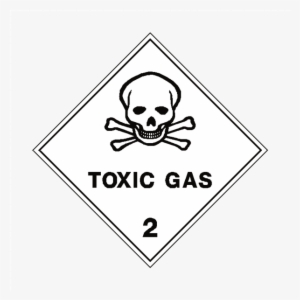 Toxic Gas 2 Label - Toxic Sign #593372