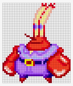Mr Krabs Perler Bead Pattern / Bead Sprite - Mr Krabs Pixel Art #593767