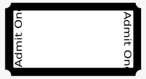 Png Black And White Blank Theatre Ticket Template On - Clip Art #594199 Png Black And White Blank Theatre Ticket Template On - Clip Art #594199