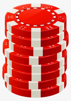 Red Poker Chips Png Clip Art - Gambling #594444