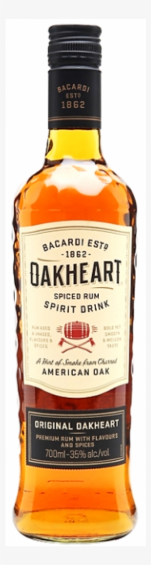 Bacardi Oakheart Rum 700ml - Bacardi Oakheart Spiced Rum Spirit Drink Rum Spirit #594549