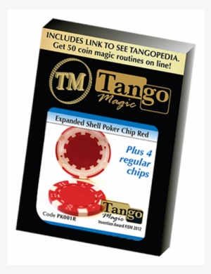 Expanded Shell Poker Chip Red Plus 4 Regular Chips #595537