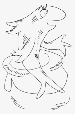 Dr Seuss Cat In The Hat Fish Drawing Outline By Workfromhomegal - The Cat In The Hat #595583