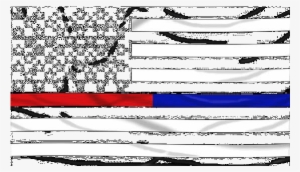 3'x5' Thin Blue & Red Line Black And White American - Thin Blue Line #595625
