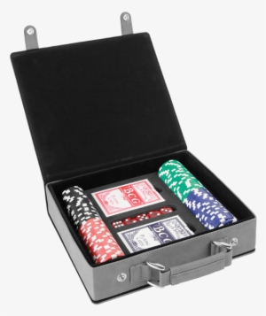 Personalized Black & Gold 100 Chip Poker Set #596171