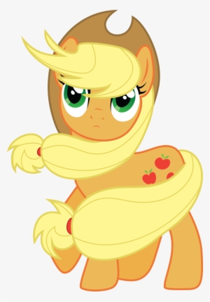 Windy Applejack By Squeemishness On Deviantart Png - Mlp Applejack Wind #596396