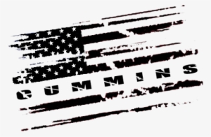 American Flag Cummins Decal #596457
