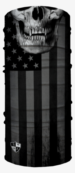 Blackout American Flag Skull - Blackout American Flag #596485