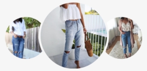 The Boyfriend Jean Is A Comfortable Way To Dress An - Pencil Skirt #596700