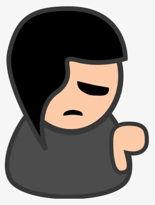 Cartoon Sad Person - Emo Clipart #597309