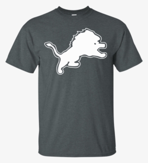 Detroit Lions Logo Football Men's T-shirt - T-shirt #597449