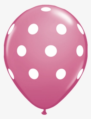 11" Rose Polka Dot Balloon - Cosas De Color Celeste #597450
