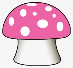 Mushroom Clipart Polka Dot - Pink Mushroom Clipart #597678