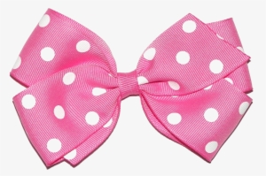 Pink Hair Clipart Pink Polka Dot - Hair Bow Png Transparent #598037