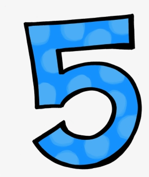 Polka Dot Number 3 Polka Dot Numbers Polka - Number Five Clip Art #598321