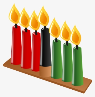 Kwanzaa Candle White People Kinara - Kwanzaa Clip Art #598858