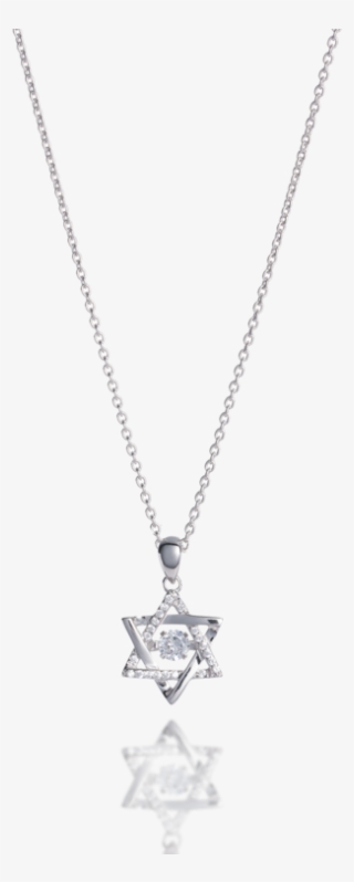 Star Of David Dancing Stone Necklace - Alternative View #1 #5900141