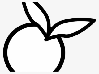 Peach Flower Clipart Orange - Look Mi Orange Black And White Personality Outdoor #5900353