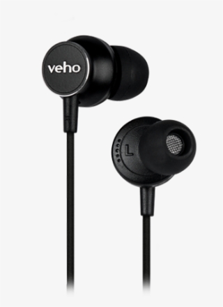 Image Black And White Library Z In Ear Veho - Veho Z-3 In-ear Noise Isolating Headphones With Microphone/remote #5900832