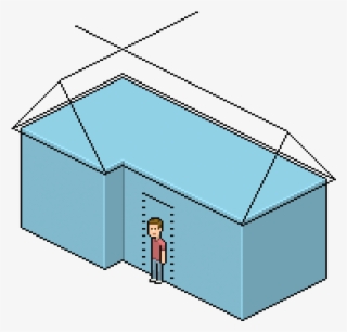 Now Let's Merge These Roof Lines Together Then Alt‑nudge, - Draw Isometric Roof #5903141
