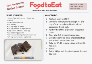 Chocolate Black Bean Brownie - Food #5903379