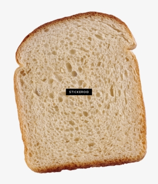 Bread - Slice White Bread Png #5903702