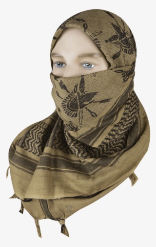 Shemagh Desert Scarf, Coy/blk, Trojan - 5ive Star Gear 5ive Star - Desert Scarf Color: Khaki/black #5904012