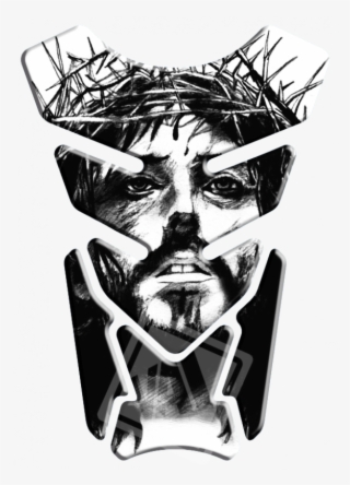 Adesivo Protetor De Tanque Jesus Cristo - Jesus This Blood's For You Square Sticker #5904700