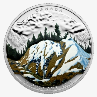 Fine Silver Coloured Coin Landscape Illusion - Mountain Goat #5906190